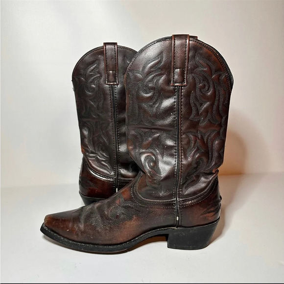 LAREDO Western ~ Cowboy Boots Men’s Size 8.5 D Leather Brown Style 6862 - Picture 3 of 11